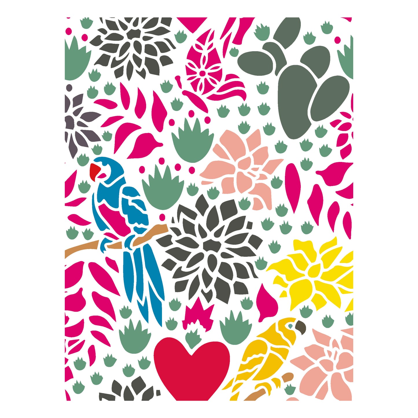 MaxxxMart - Theme Wall Stencil -2(Inches)