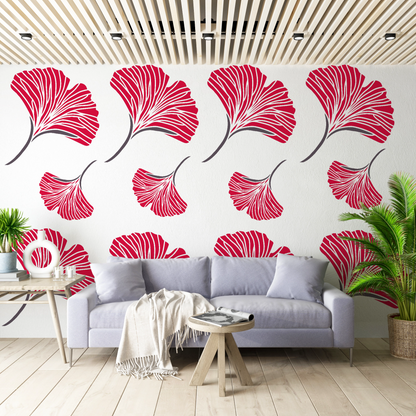 MaxxxMart - Flowers And Birds Wall Stencil(Inches)