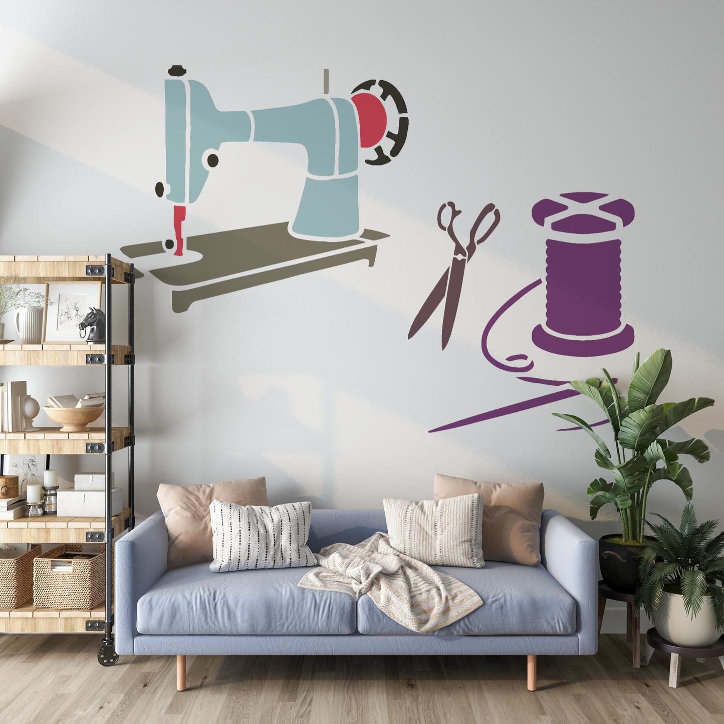 MaxxxMart - Theme Wall Stencil -3(Inches)