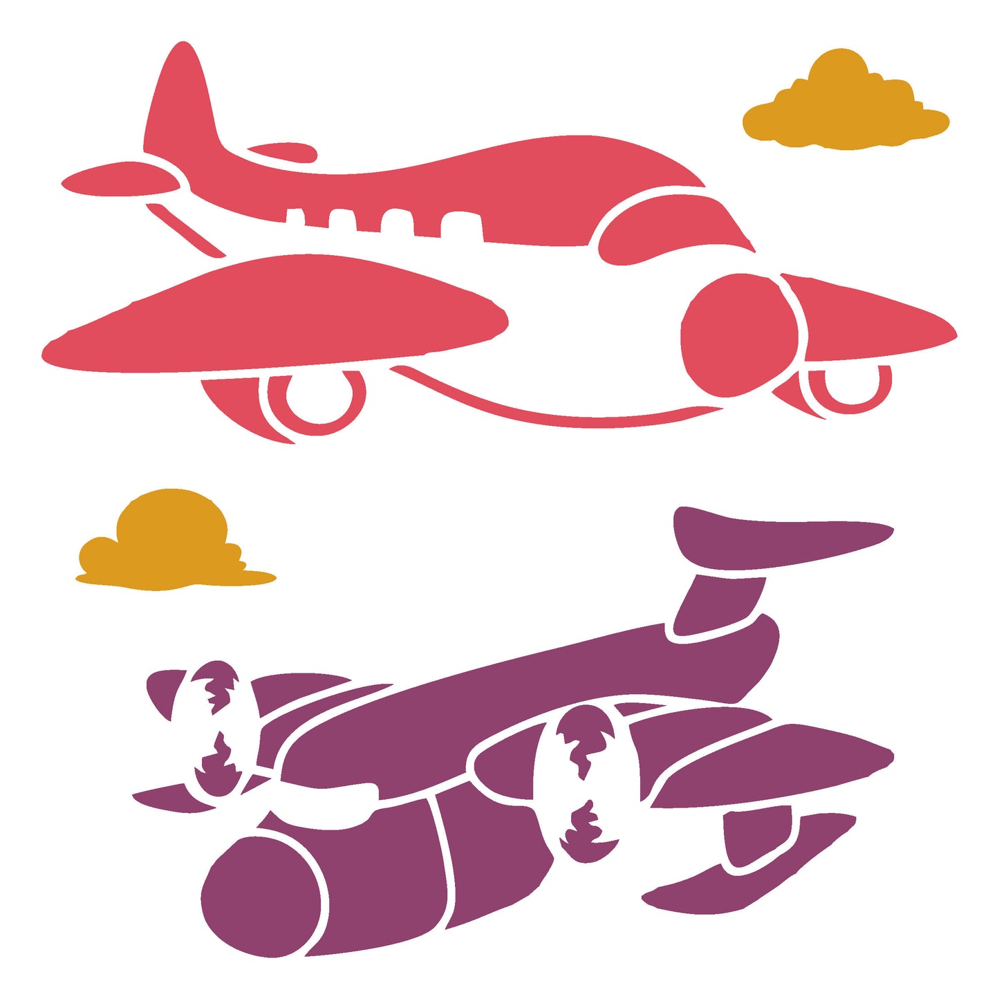 MaxxxMart - Multi Theme Wall stencil (Inches)