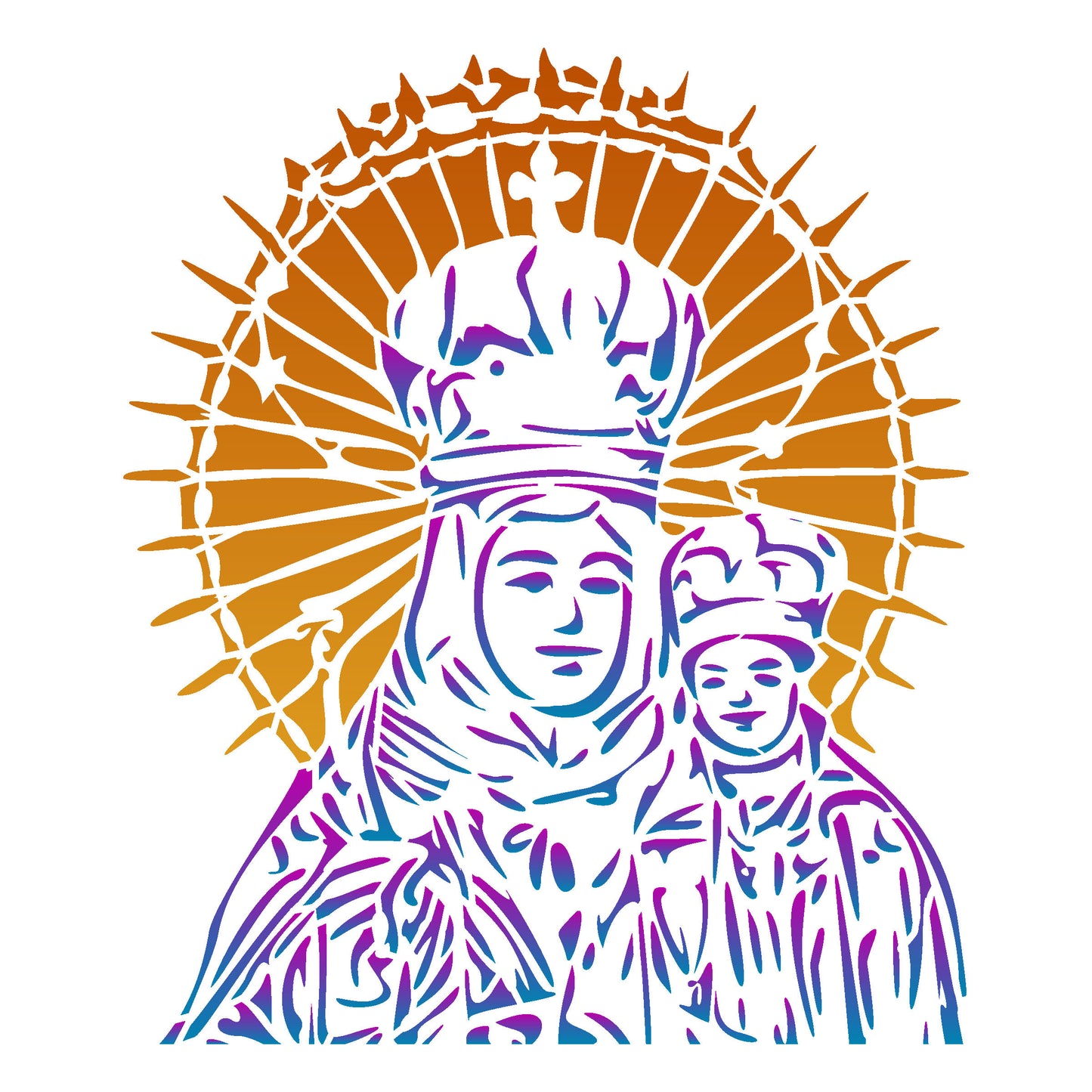 MaxxxMart -God's Theme Wall Stencil (Inches)