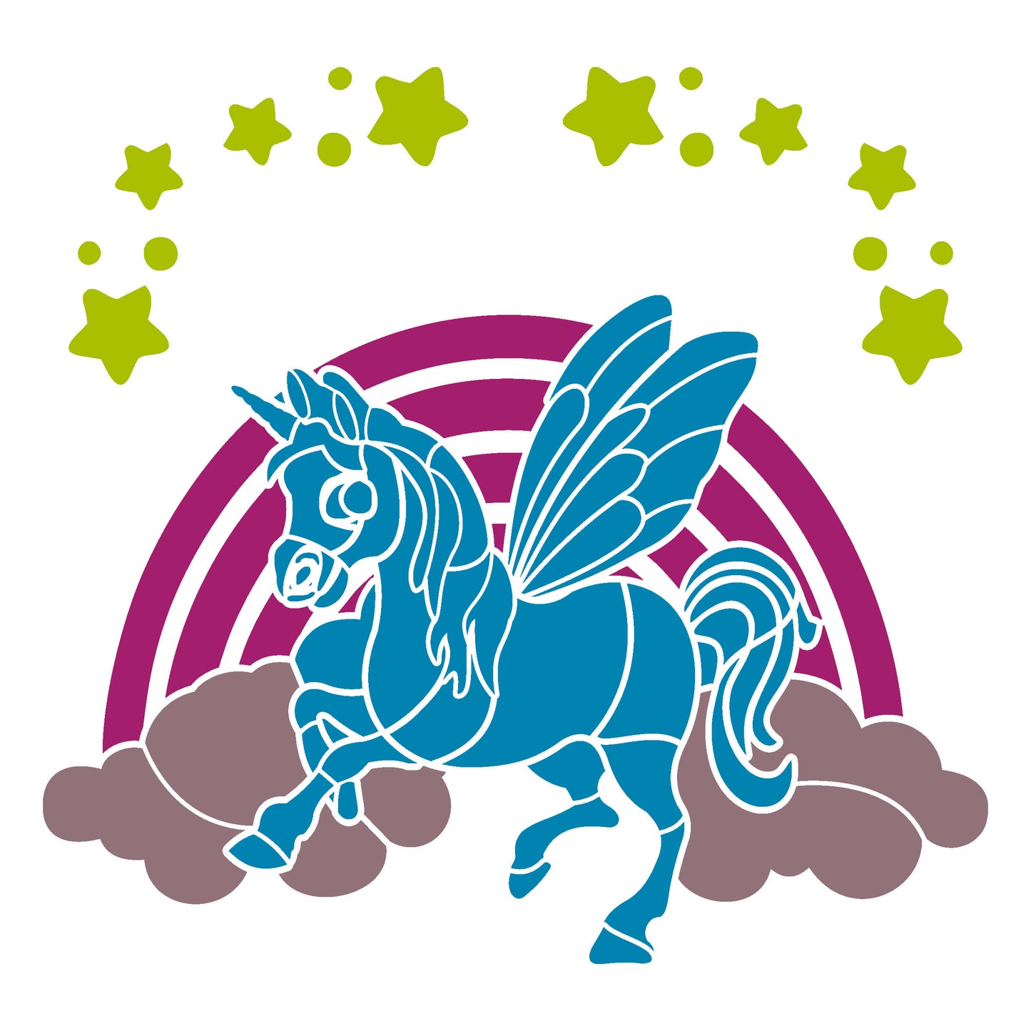 MaxxxMart - Multi Theme Wall stencil (Inches)