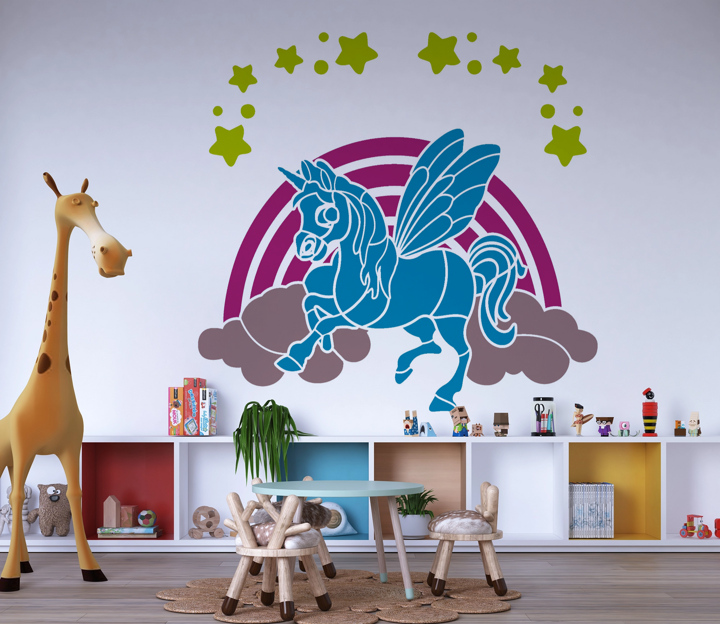 MaxxxMart - Multi Theme Wall stencil (Inches)