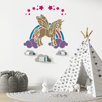 MaxxxMart - Multi Theme Wall stencil (Inches)