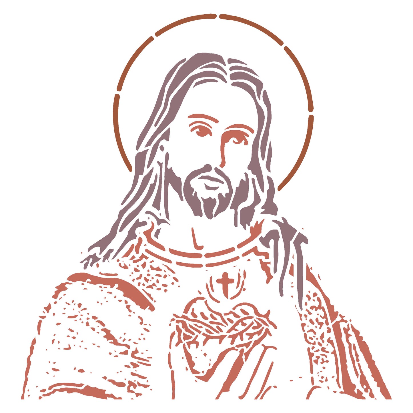 MaxxxMart -God's Theme Wall Stencil (Inches)