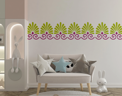 MaxxxMart - Damask Pattern Wall Stencil (Inches)