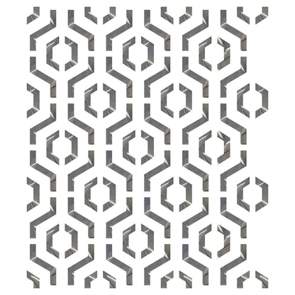 MaxxxMart-Tiles Pattern Wall stencil (Inches)