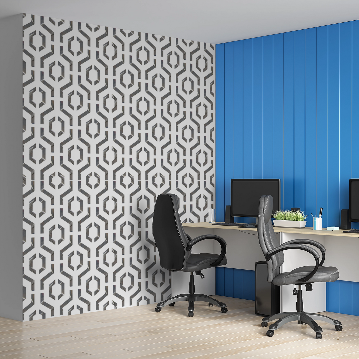 MaxxxMart-Tiles Pattern Wall stencil (Inches)