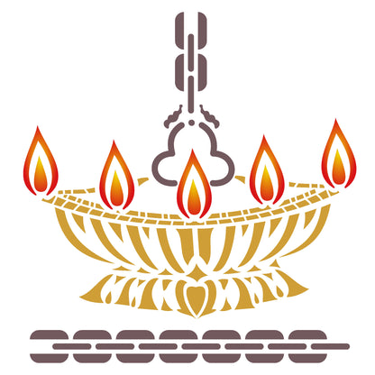 MaxxxMart - God's Theme Wall Stencil-3 (Inches)