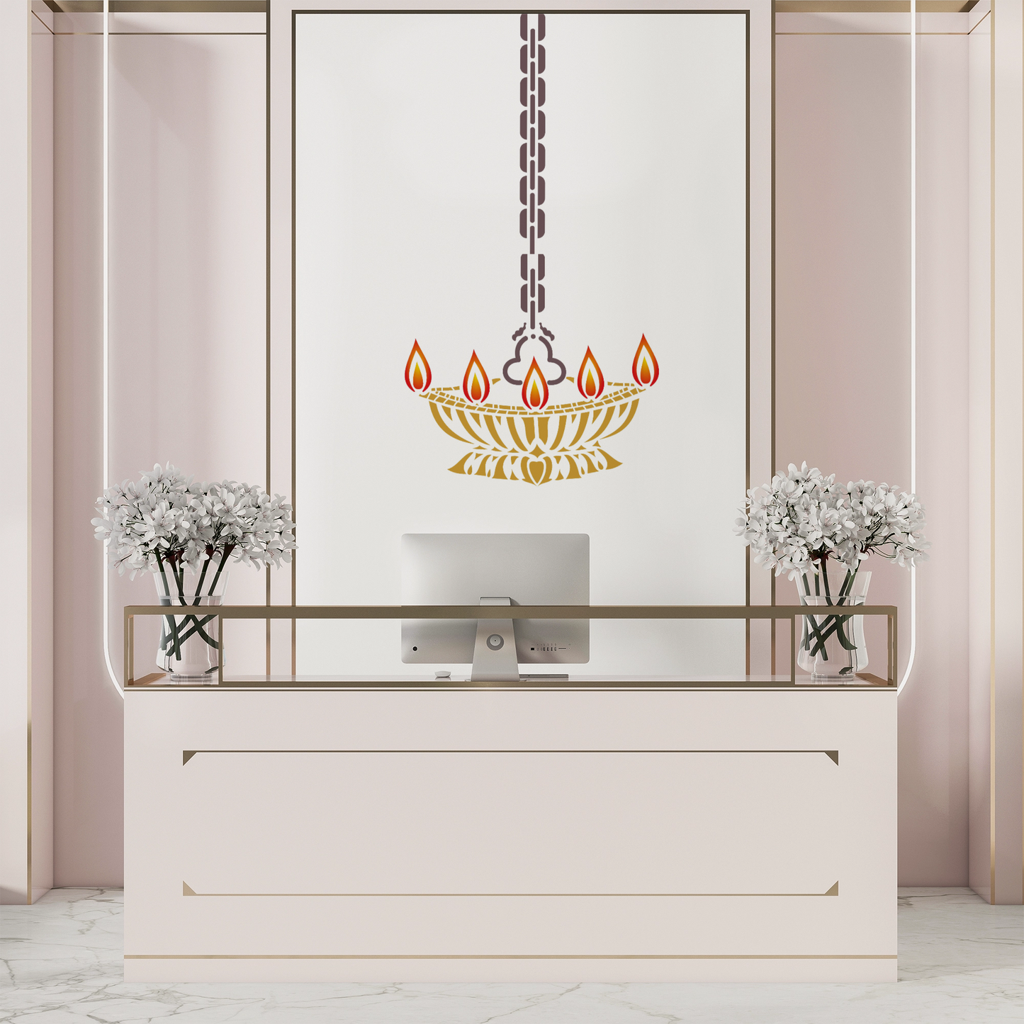 MaxxxMart - God's Theme Wall Stencil-3 (Inches)