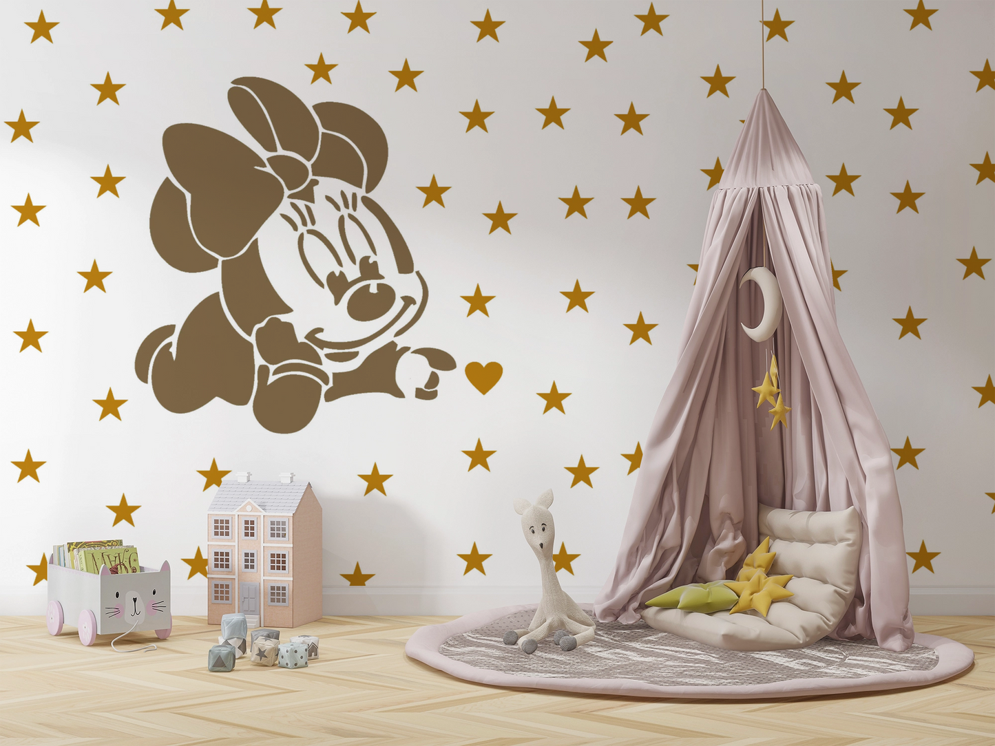 MaxxxMart - Cartoon Wall Stencil (Inches)