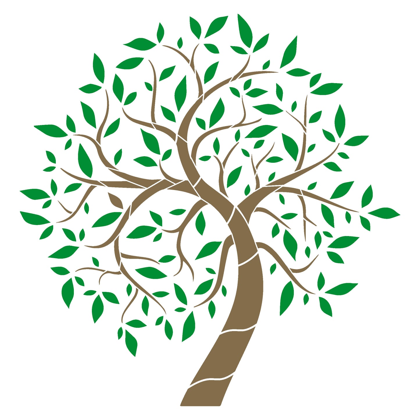 MaxxMart-Trees And Branches Wall Stencil (Inches)