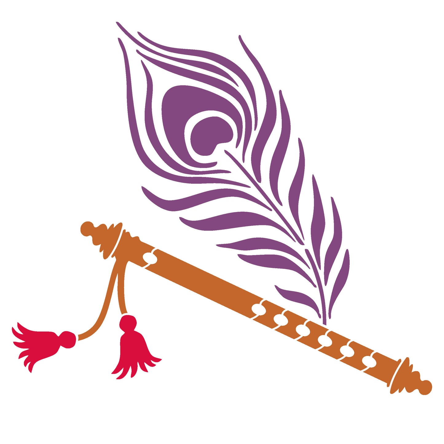 MaxxxMart - God's Theme Wall Stencil-3 (Inches)