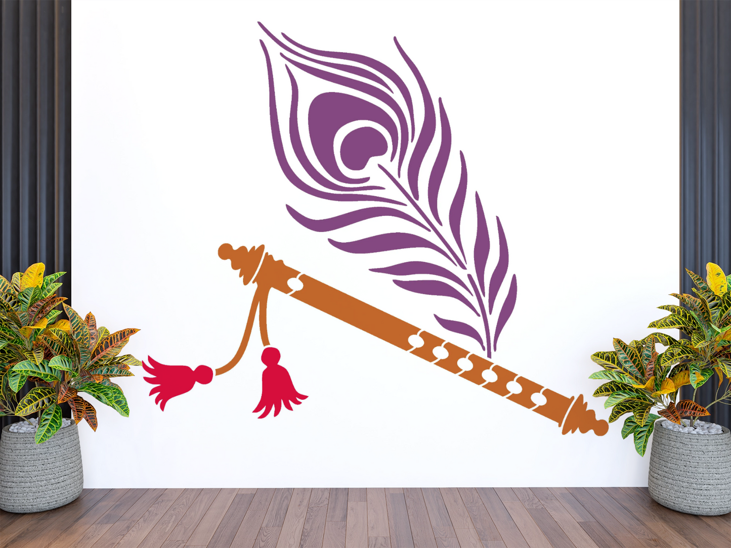 MaxxxMart - God's Theme Wall Stencil-3 (Inches)