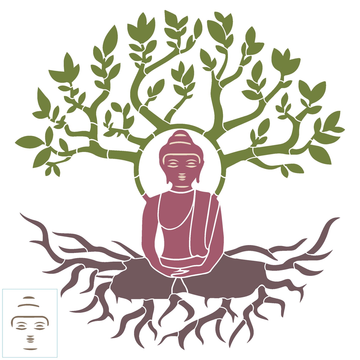 MaxxxMart - God's Theme Wall Stencil (Inches)