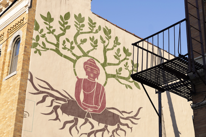 MaxxxMart - God's Theme Wall Stencil (Inches)