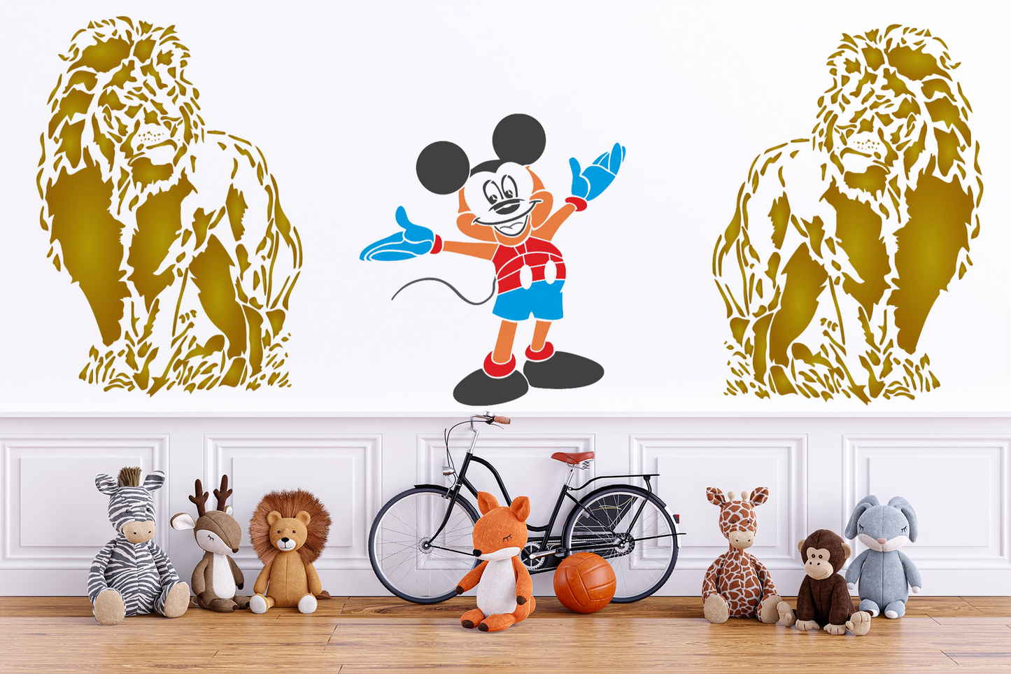 MaxxxMart - Animal Wall Stencil (Inches)