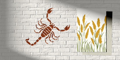 MaxxxMart -Multi Theme Wall Stencil-6 (Inches)