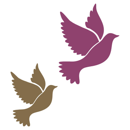 MaxxxMart -Birds Theme Wall Stencil (Inches)