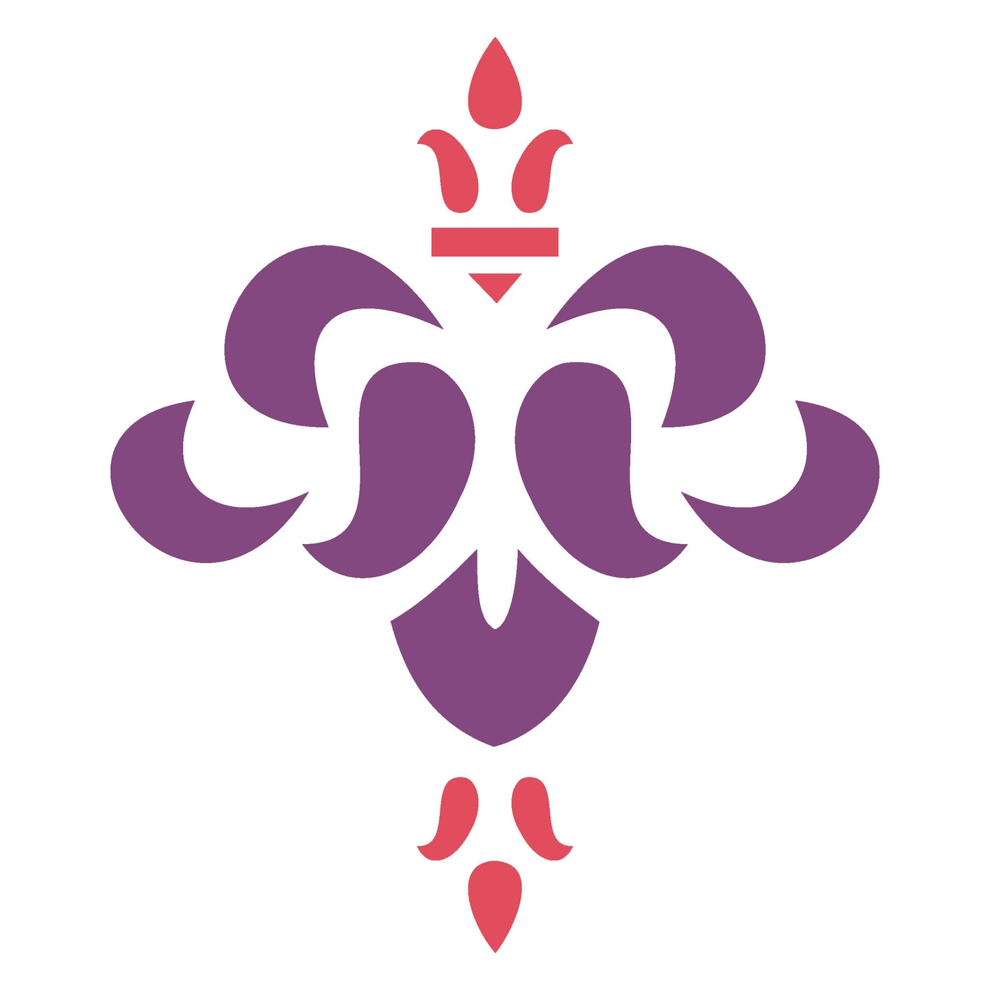 MaxxxMart - Damask Pattern Wall Stencil (Inches)