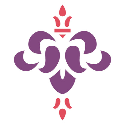 MaxxxMart - Damask Pattern Wall Stencil (Inches)