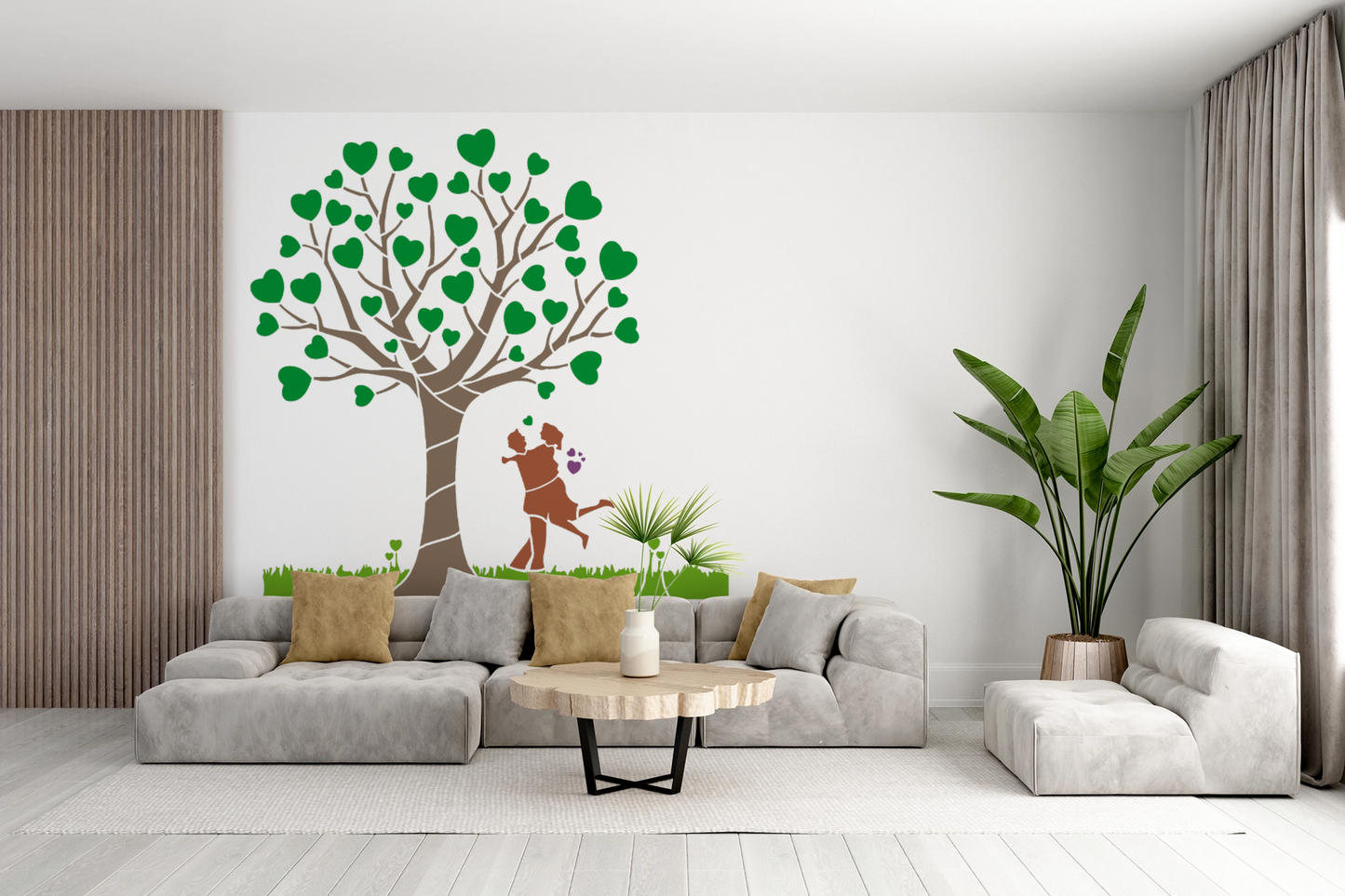 MaxxxMart-Trees And Branches Wall stencil (Inches)