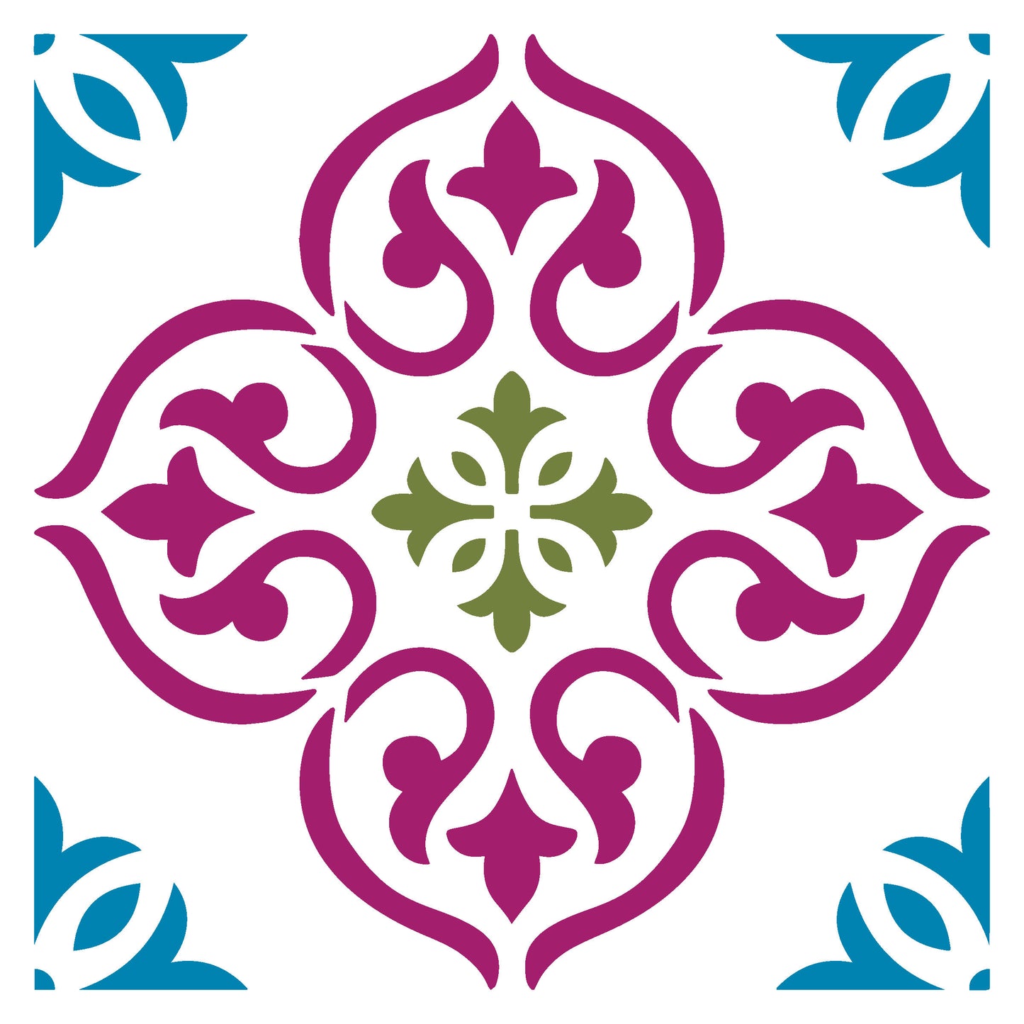 MaxxxMart-Tiles Pattern Wall stencil (Inches)