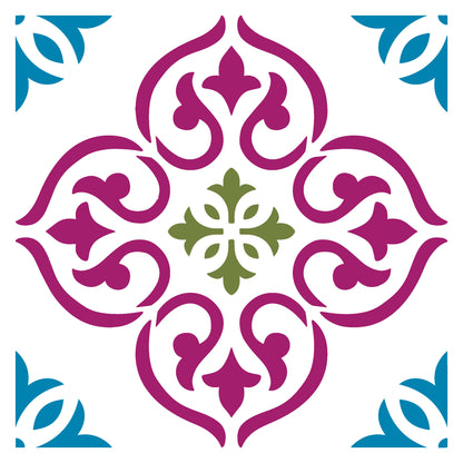 MaxxxMart-Tiles Pattern Wall stencil (Inches)