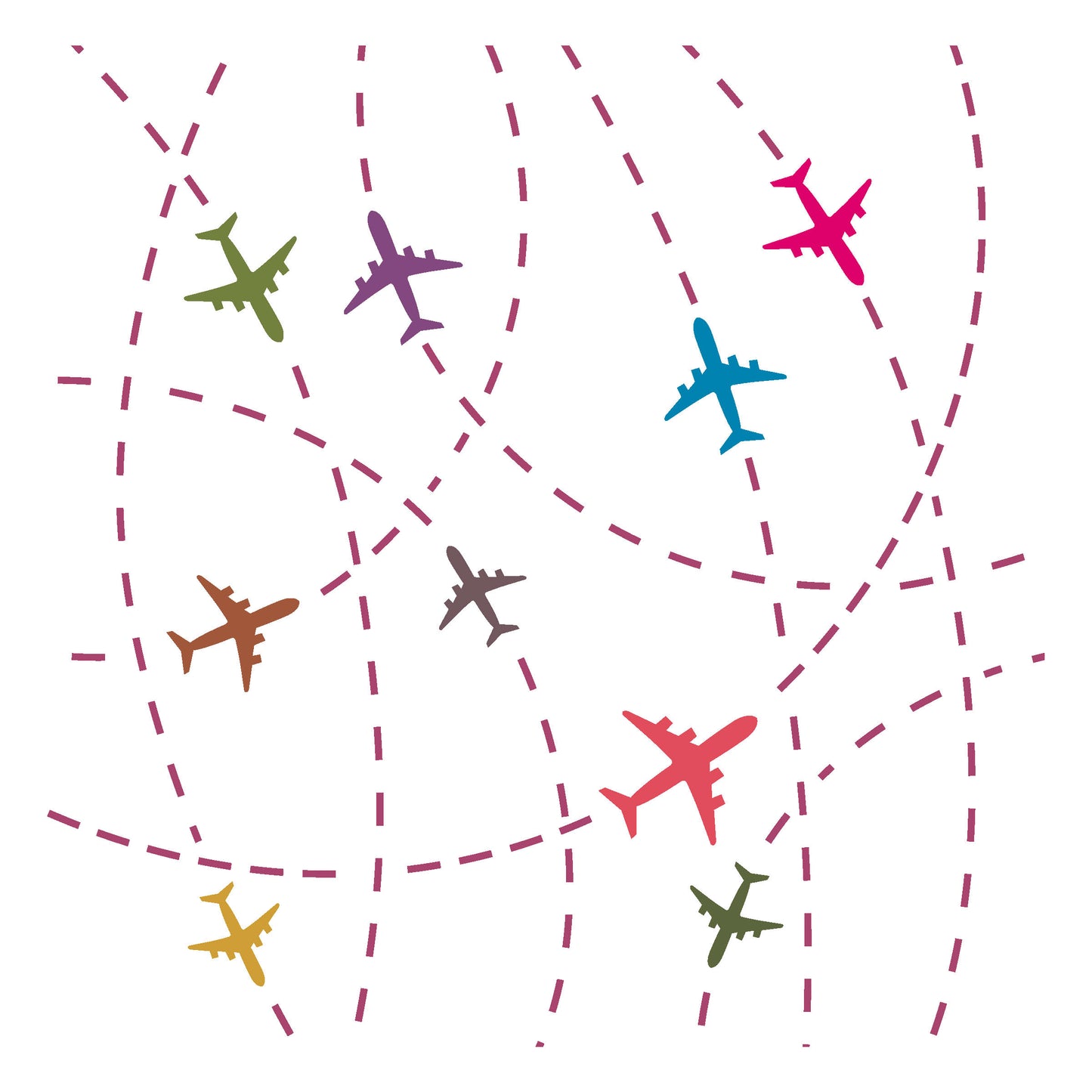 MaxxxMart -Multi Theme Wall Stencil-4 (Inches)