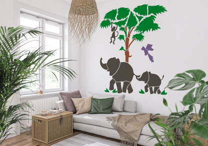 MaxxxMart - Cartoon Wall Stencil (Inches)