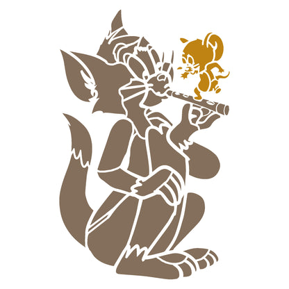 MaxxxMart - Cartoon Wall Stencil (Inches)