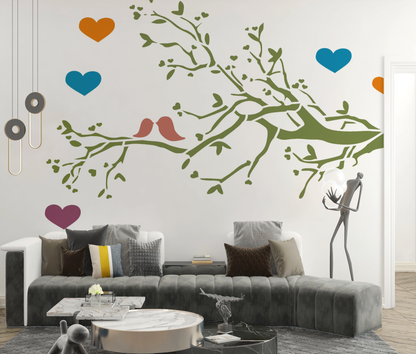 MaxxxMart-Trees And Branches Wall stencil (Inches)