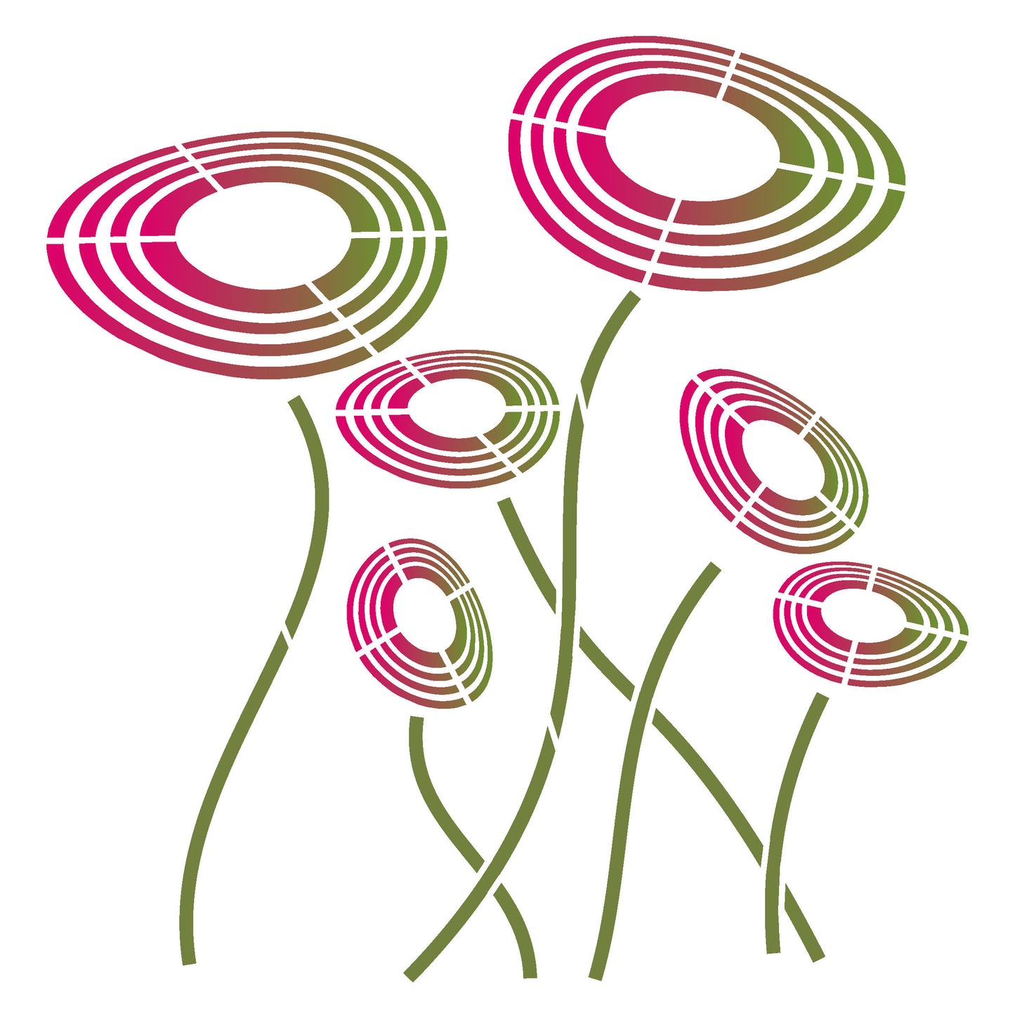 MaxxxMart -Multi Theme Wall Stencil-3 (Inches)