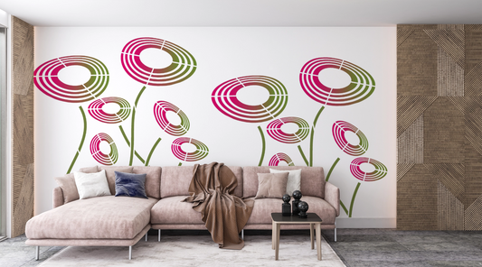 MaxxxMart -Multi Theme Wall Stencil-3 (Inches)