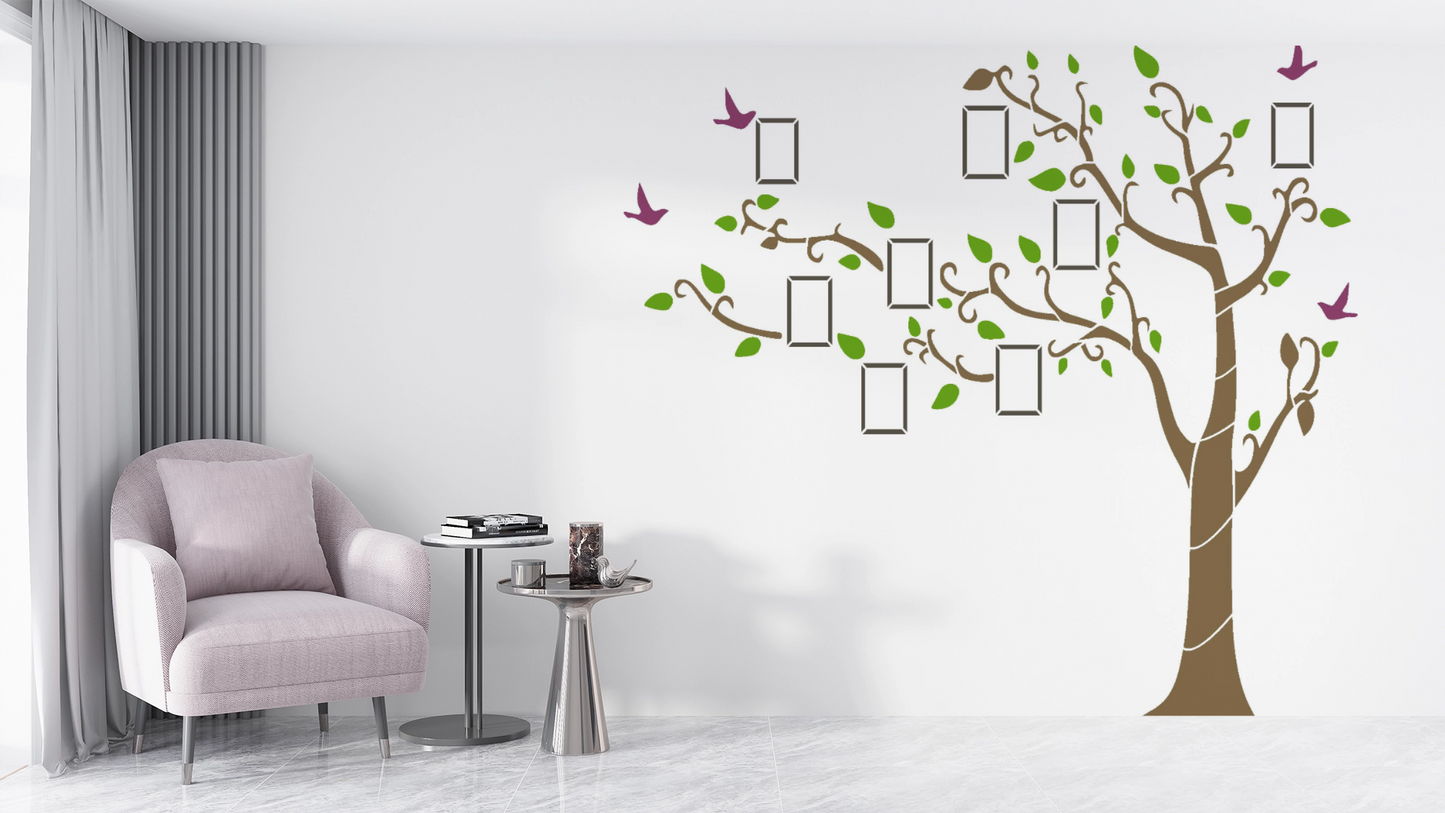 MaxxxMart-Trees And Branches Wall stencil (Inches)