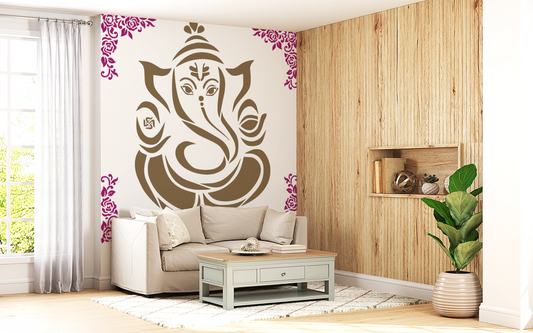 MaxxxMart - God Theme Wall Stencil-2 (Inches)