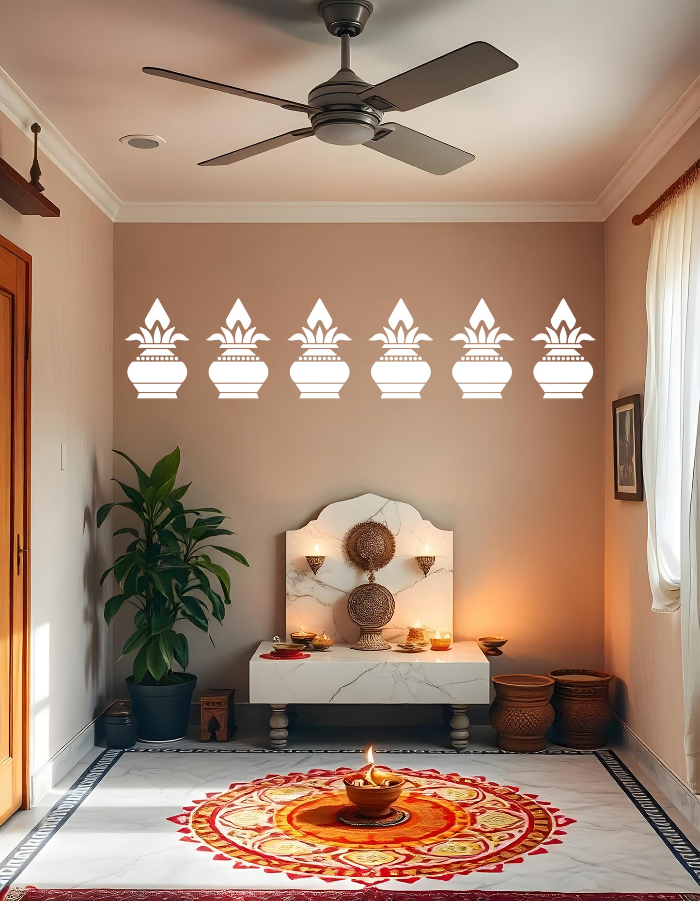 MaxxxMart - God's Theme Wall Stencil-3 (Inches)