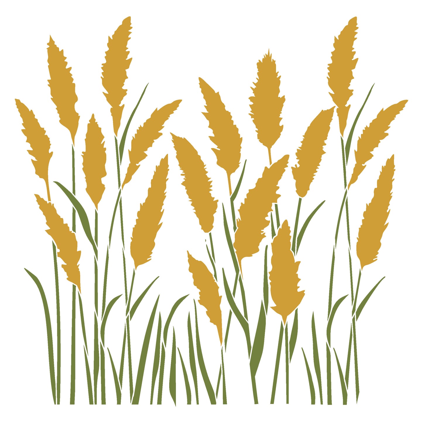 MaxxxMart-Leaves Pattern Wall stencil (Inches)