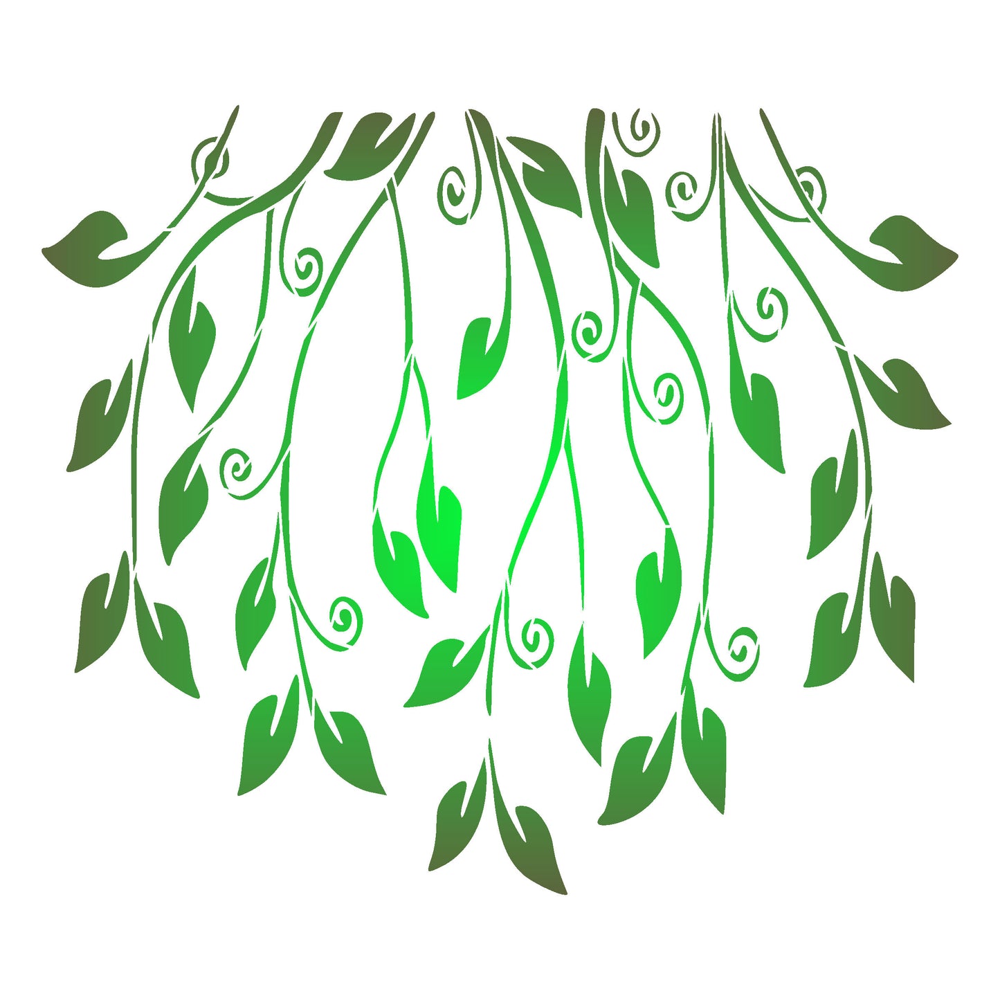 MaxxxMart-Leaves Pattern Wall stencil (Inches)