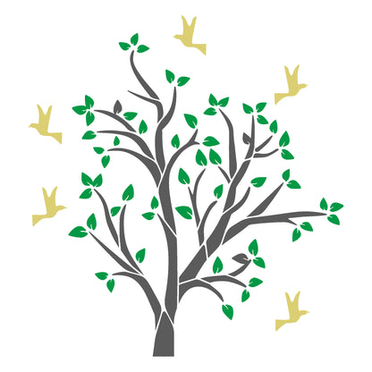 MaxxxMart - Trees And Branches Wall Stencil-7 (Inches)