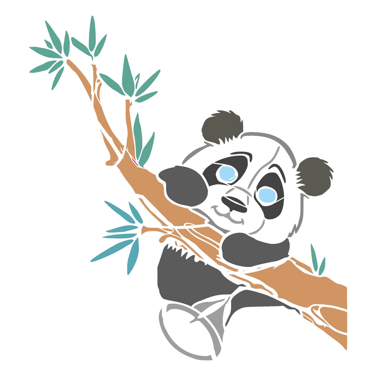 MaxxxMart -Cartoon  Wall Stencil-2 (Inches)