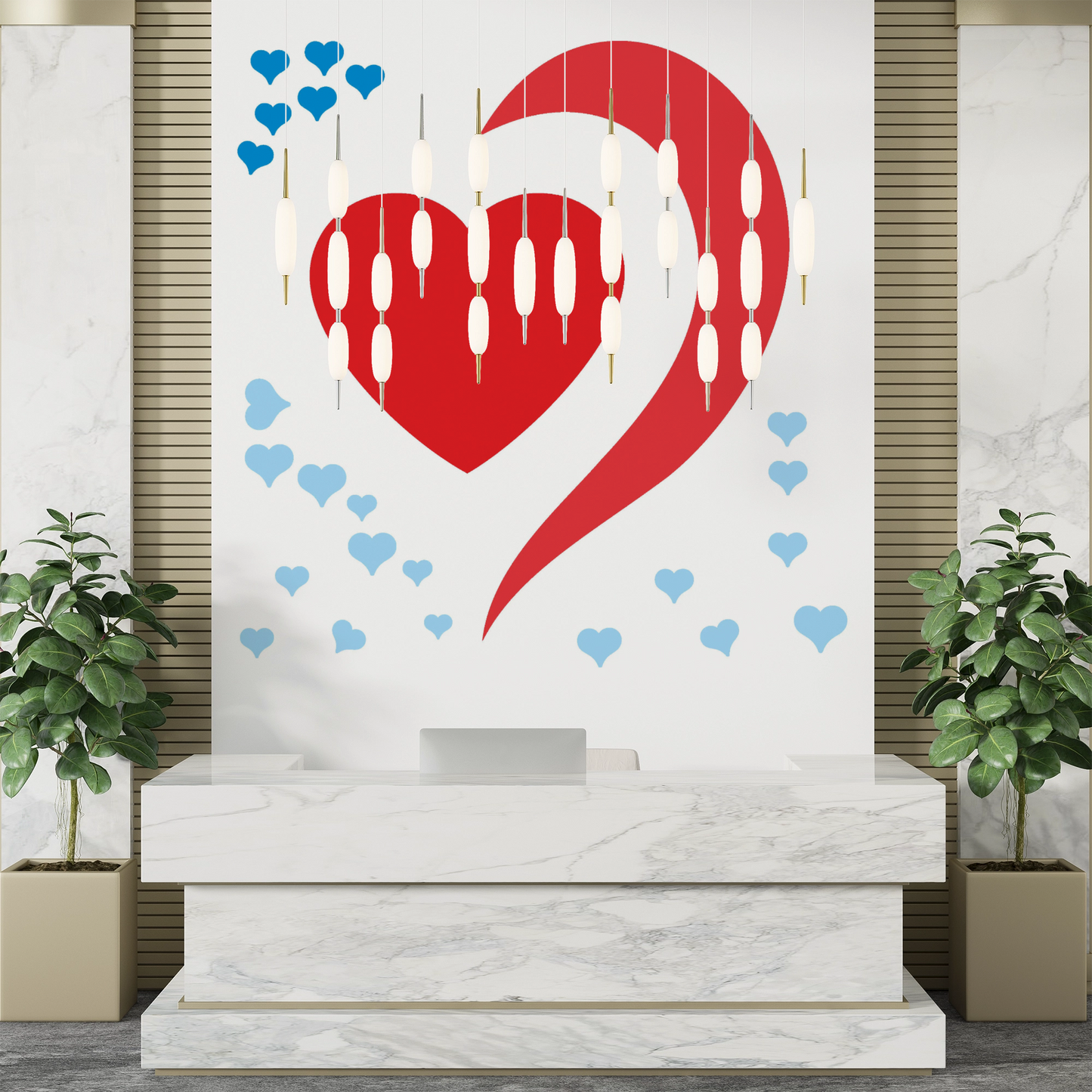 MaxxxMart - Love Theme And Frame Wall Stencil(Inches)