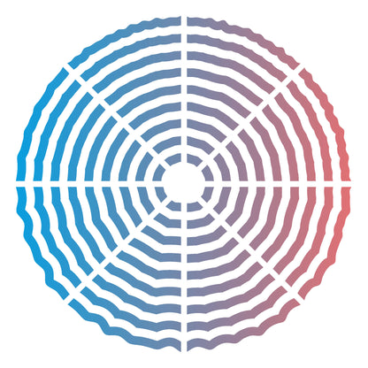 MaxxxMart - Wall Pattern Stencil-1 (Inches)