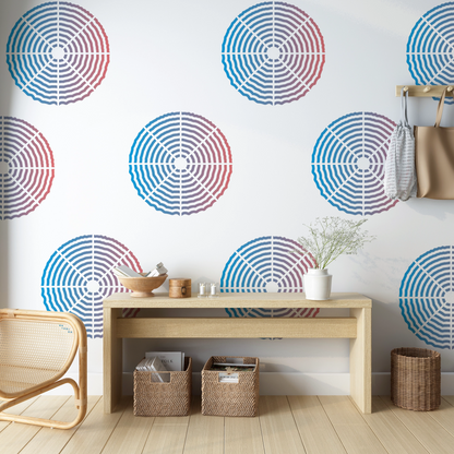 MaxxxMart - Wall Pattern Stencil-1 (Inches)
