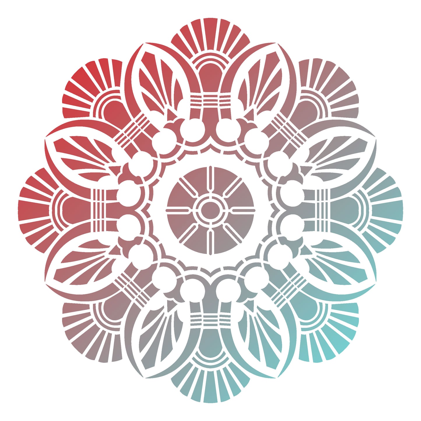 MaxxxMart -Mandala's   Wall Stencil-4 (Inches)