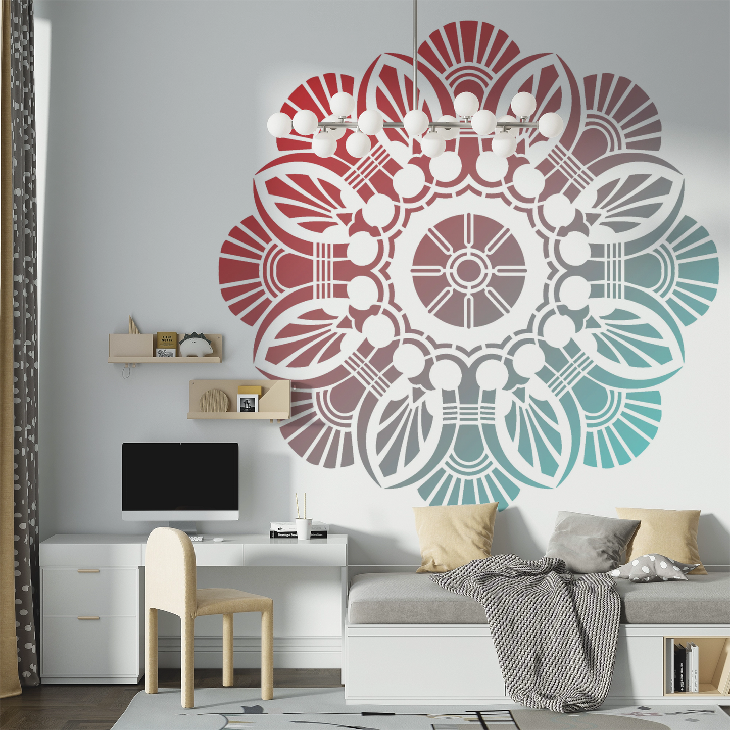 MaxxxMart -Mandala's   Wall Stencil-4 (Inches)