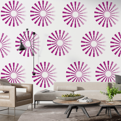 MaxxxMart - Wall Pattern Stencil-1 (Inches)