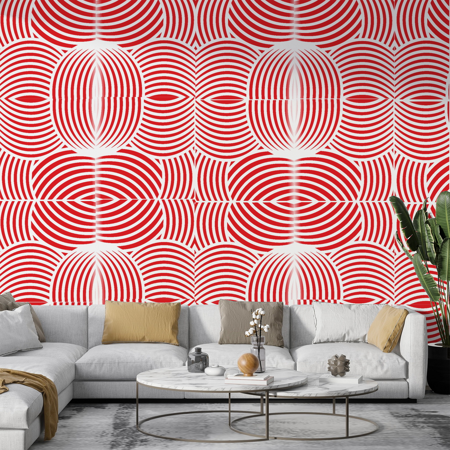 MaxxxMart - Wall Pattern Stencil-2(Inches)