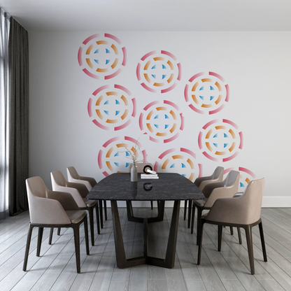 MaxxxMart - Wall Pattern Stencil-2(Inches)