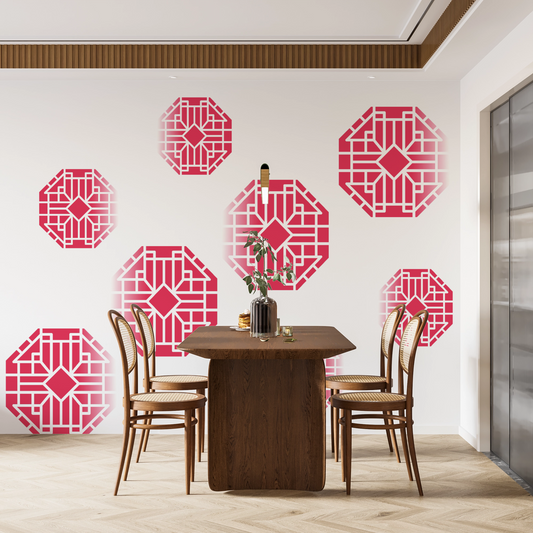 MaxxxMart - Wall Pattern Stencil-3 (Inches)